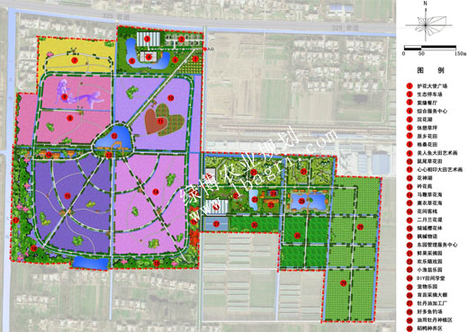 紫缘薰衣草庄园规划平面图
